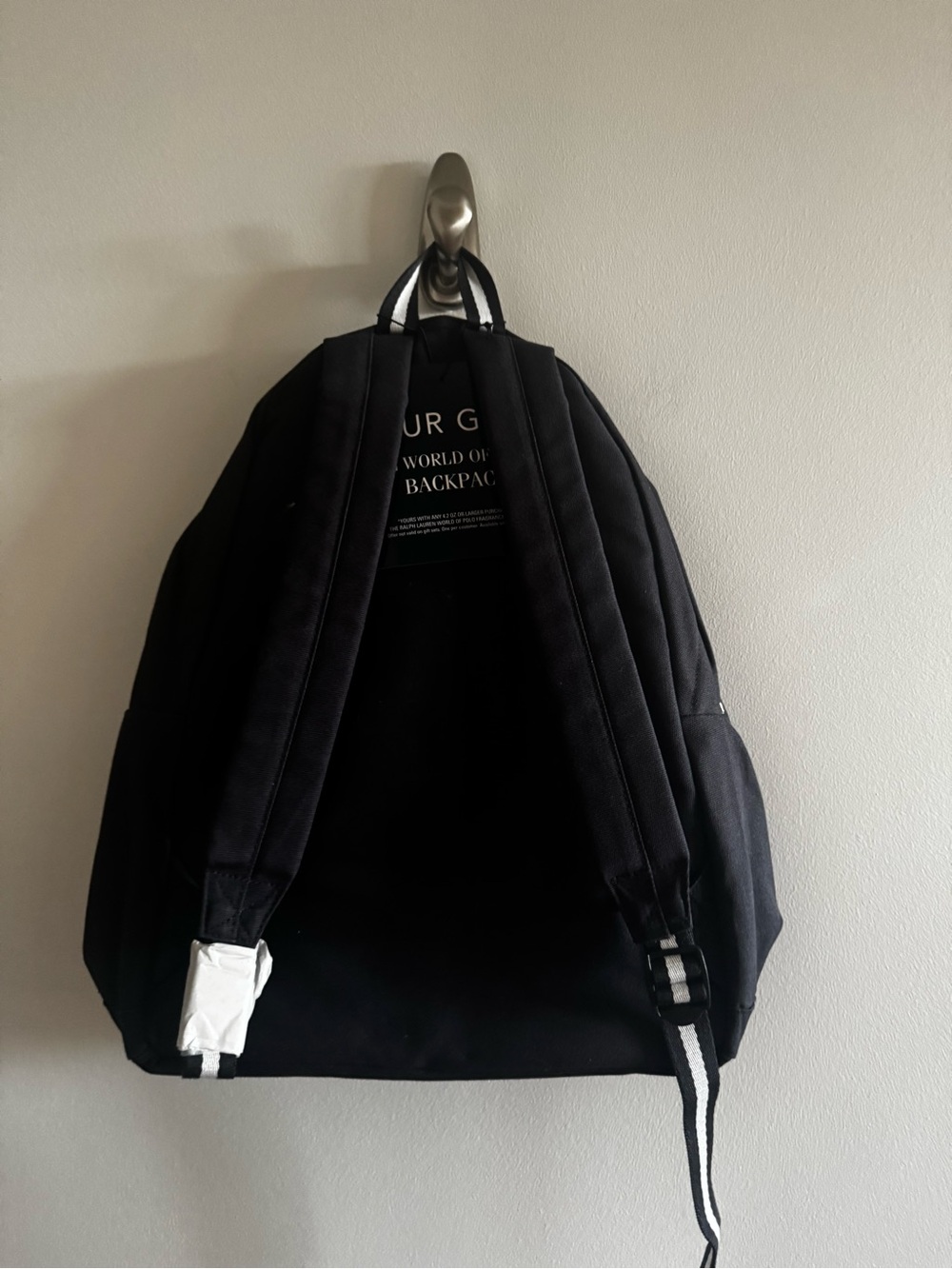 Polo by Ralph Lauren Navy Blue Backpack with White Logo - Picture 3 of 3
